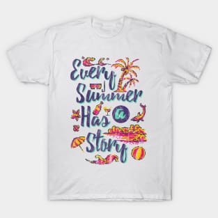 Summer Time Quote Retro Games 8 Bit 80's 90's Attire T-Shirt